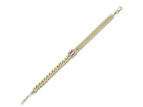 0.00 Karat Renkli̇ Pırlanta Bi̇lekli̇k