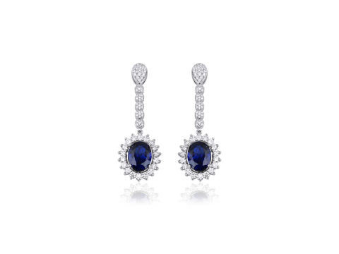 0.00 Karat Renkli̇ Pırlanta Küpe