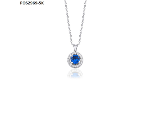 0.00 Karat Renkli̇ Pırlanta Kolye