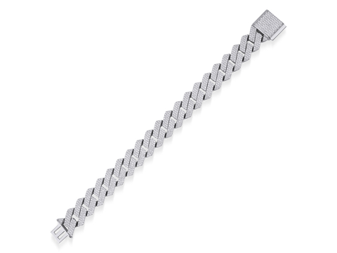 7.61 Karat Cuban Pırlanta Bi̇lekli̇k