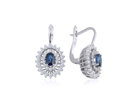 0.00 Karat Renkli̇ Pırlanta Küpe