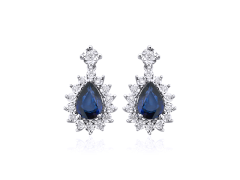 0.00 Karat Renkli̇ Pırlanta Küpe