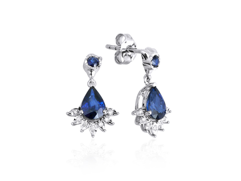 0.00 Karat Renkli̇ Pırlanta Küpe