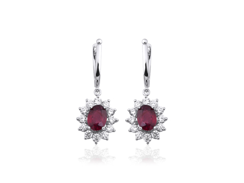 0.00 Karat Renkli̇ Pırlanta Küpe