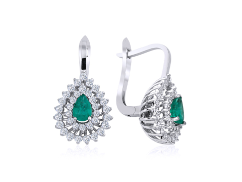 0.00 Karat Renkli̇ Pırlanta Küpe