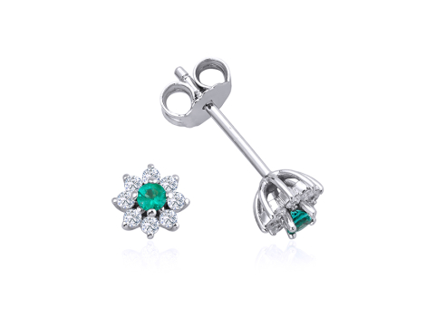 0.00 Karat Renkli̇ Pırlanta Küpe