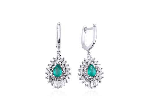 0.00 Karat Renkli̇ Pırlanta Küpe