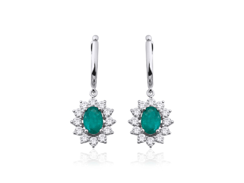 0.00 Karat Renkli̇ Pırlanta Küpe