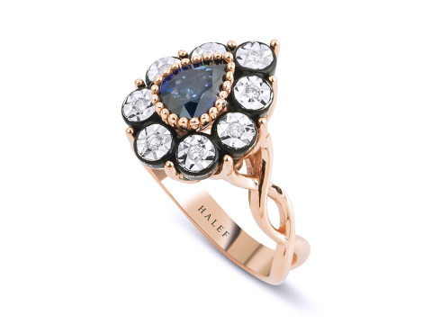 0.00 Karat Elmas Pırıltı Yüzük